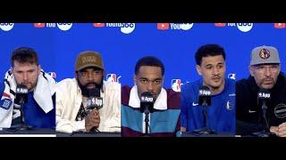 Dallas Mavs Postgame Interviews NBA Finals Loss vs Celtics: Luka Doncic, Kyrie Irving, More