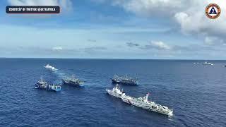 Videos show China ships' 'dangerous maneuvers' against Philippine ships en route to Ayungin Shoal