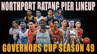 PBA UPDATE NORTHPORT BATANG PIER LINEUP GOVERNORS CUP SEASON 49