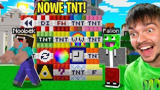 TESTUJE 20 NOWYCH TNT na NOOBKU w Minecraft!