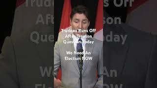 Trudeau Asked About Treason Today #justintrudeau #canada #pierrepoilievre #mcga #shorts #short