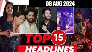 Top 15 Big News of Bollywood | 8th AUGUST  2024 | Salman Khan , Ramayana, Sunny Deol, Amir Khan