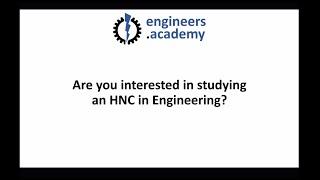 Online Distance Learning HNC Courses in Engineering with the Engineers Academy