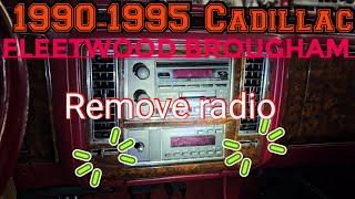 1990-1995 Cadillac Fleetwood Brougham How to remove the radio Hidden screws