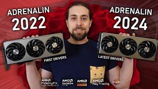 AMD Fine-Wine: Is it REALLY true? Adrenalin 2022 vs 2024 Drivers Benchmarked