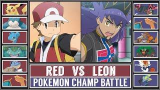 Pokémon Anime Battle: RED vs LEON