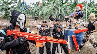 LTT Films Nerf: Sliver Flash SEAL X Nerf Guns Fight Criminal Group XICMAN Mask Base Raid Betrayal