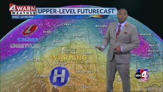 Warming up through end of week, soggy weekend ahead