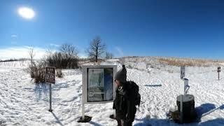 Glacial Park Conservation Area, IL - Hike Intro with snowshoes (Hike 360°vr Video)