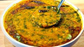 SPINACH & LENTILS INDIAN STYLE | PALAK DAL TADKA RECIPE