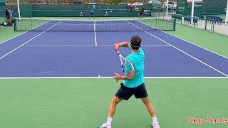 Dominic Thiem v. Yoshihito Nishioka - 2023 IW Practice + Extra Thiem Footage