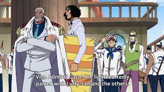 Aokiji and garp are shocked with luffy power (English Sub)