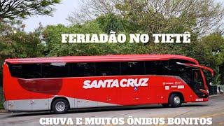 mesmo com chuva o MOVIMENTO DE ÔNIBUS NÃO PAROU NO TIETÊ | FERIADO 12 DE OUTUBRO | MUITOS ÔNIBUS