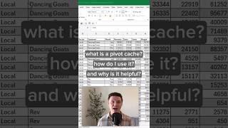 What Is A Pivot Table Cache? #excel #pivottable