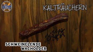 Kalträuchern Schweinelende Wachholder