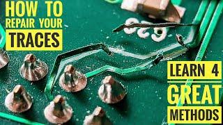 Repairing Broken Traces / PCB Trace Repair - Soldering Fix