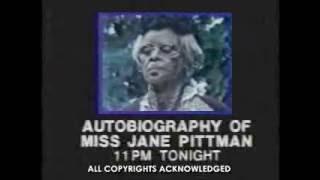 WNEW The Autobiography of Miss Jane Pittman promo, 1980