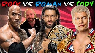 Reacting To The Rock vs Roman Reigns vs Cody Rhodes CRAZY Hot Takes