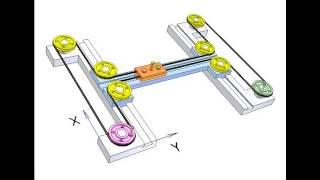 Controlling two linear motions of an object 1a