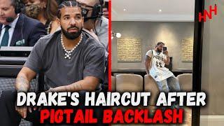 drake debuts new haircut after being trolled for wearing pigtails with barrettes