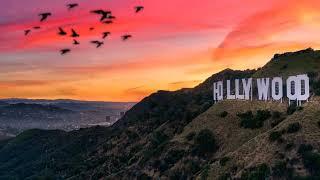 Amazing Hollywood Sign Up Close and Relaxing Ambience | Perfect Background | Calming Music in Cali