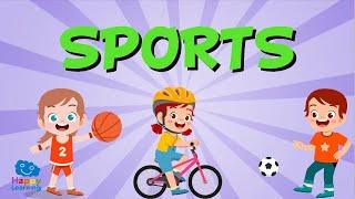 Vocabulario de los deportes | Vídeos Educativos para Niños Aprende inglés