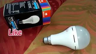 Havells 12 watt Inverter Led Bulb Full Unboxing, Review and Testing ! Emergency battery led bulb