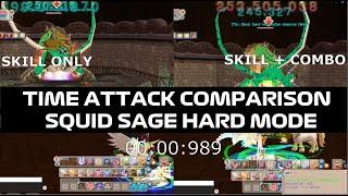 GUNNER TIME ATTACK COMPARISON SKILL AND SKILL+COMBO SQUID SHM  [Seal Online Blade of Destiny]