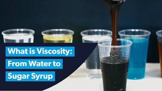 What is Viscosity: From Water to Sugar Syrup