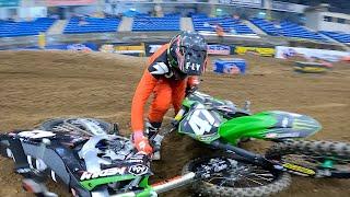 Medium Races ArenaCross (Big Crash) - Buttery Vlogs Ep132