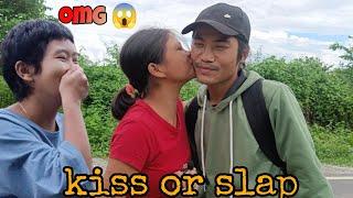 Kiss or slap | public reaction video | Arunachal Pradesh | Mr Amanso Tayang