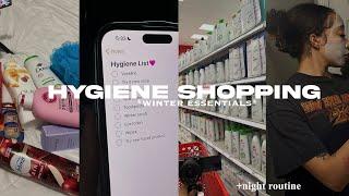  winter HYGIENE shopping vlog @ TARGET + night routine & new bucks drink