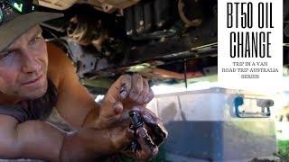 BT50 OIL CHANGE - DIY ENGINE OIL AND FILTER CHANGE