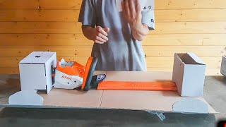 STIHL HSA 56 & AL 300 battery charger unboxing