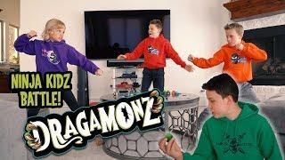 Ninja Kids Smash Dragamonz Eggs and Battle for Victory! | Dragamonz