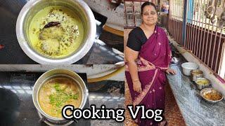 MONDAY COOKING VLOG BY AMMA. . RASAM, CURRY AND RICE. VIGNESH'S KITCHEN.