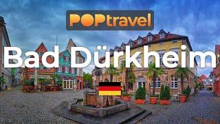 Walking in BAD DÜRKHEIM / Germany  - Rainy Evening Tour - 4K 60fps (UHD)