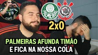 REACT MELHORES MOMENTOS PALMEIRAS 2X0 CORINTHIANS - PALMEIRAS VENCE E AFUNDA CORINTHIANS