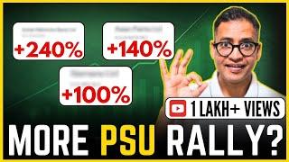 3 PSU Stocks with GREATER Than 100% Returns in Last 1 Year - Post Elections Analysis | Rahul Jain