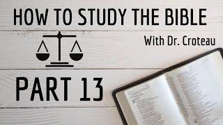 How to Study the Bible 7A: Interpreting Old Testament Poetry and Wisdom Literature