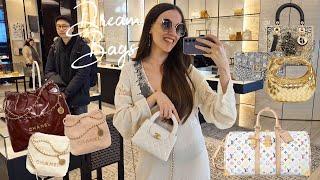 OMG!!  LONDON HEATHROW AIRPORT to NYC Luxury Shopping Vlog 2025  NEW Chanel LV Dior Gucci Bottega