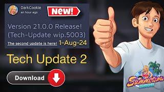 New Tech Update Part 2 Wip 5003 Version 21.0.0 Download | Summertime Saga | StarSip