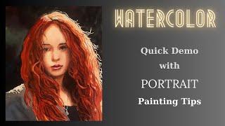 Quick Watercolor Portrait Tutorial - A Jump Start to Painting Successful Portraits for Beginners