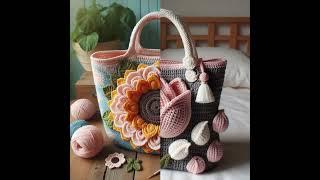 Crochet Flower Bag #knitted #crochet #knitting #design #crochetlove #ideas