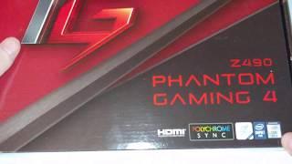Unboxing & Overview AsRock Z490 Phantom Gaming 4 motherboard, 10th gen Intel