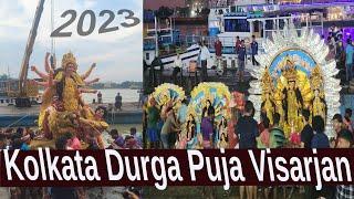 Durga Puja 2023 Kolkata Durga Puja Visarjan Kolkata Durga Pujo Visarjan Babughat