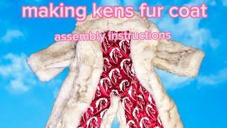 making Ken's fur coat