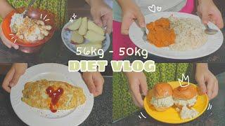 [diet vlog #2]My Diet Diary| What I eat in 2 days| Tasty diet recipes: Butter chicken, omurice, etc