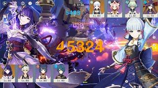 4.5 Abyss - F2P Ayaka Freeze & Raiden National Destroy Spiral Abyss Floor 11 - Genshin Impact