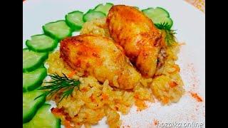 #shorts-Рис c белым соусом и куриные крылышки